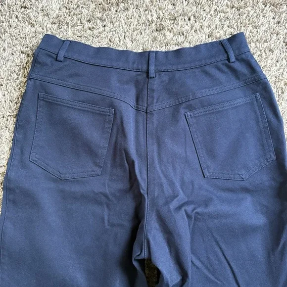 St. John Sport Navy Blue Straight Leg Trousers Size 6 - Picture 4 of 6